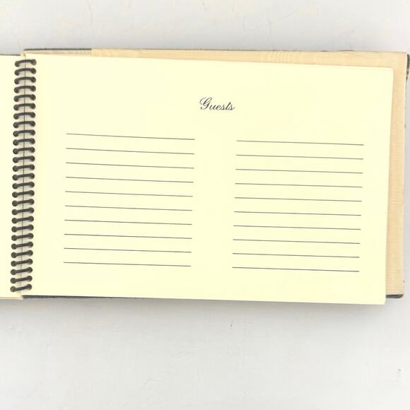 Rich Floral Padded Tapestry Spiral Bound 24 Page Guest Book - Picture 6 of 8